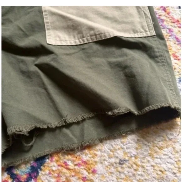THE GREAT. The Vintage Army Short in Patchwork sz 28 NWT - Picture 4 of 11